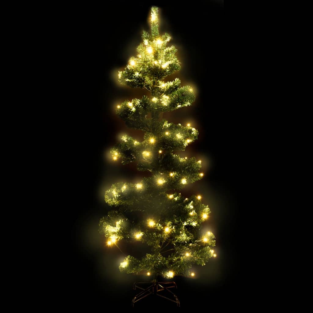 Spiral-Weihnachtsbaum mit Beleuchtung