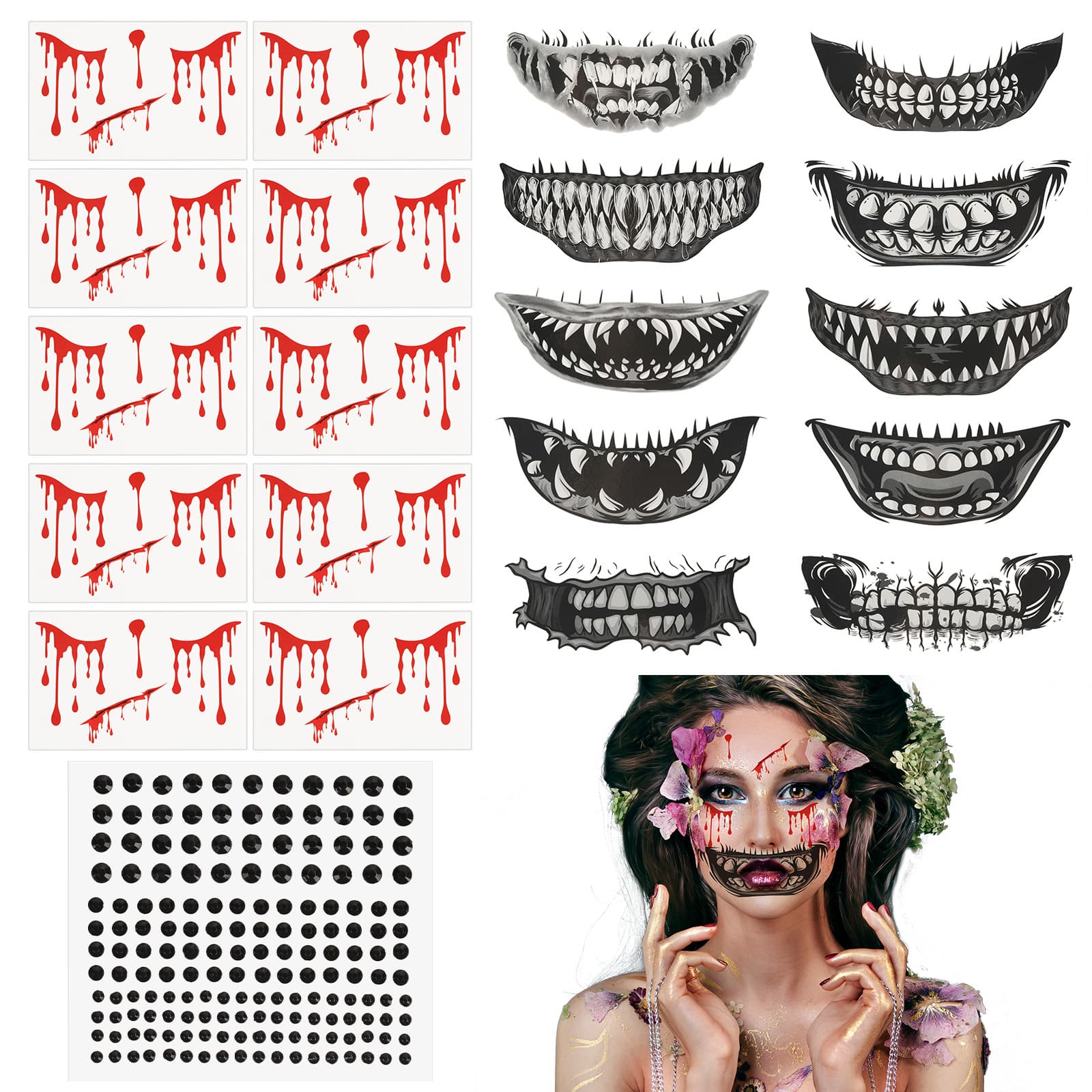 Halloween-Deko-Aufkleber