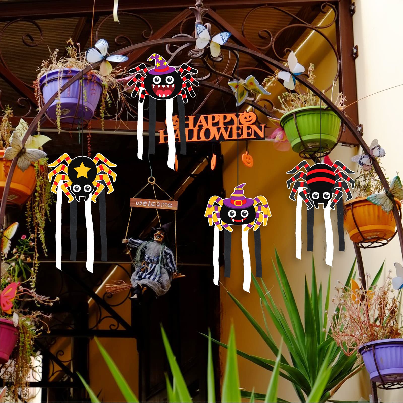 Halloween-Bastelset Spinnen