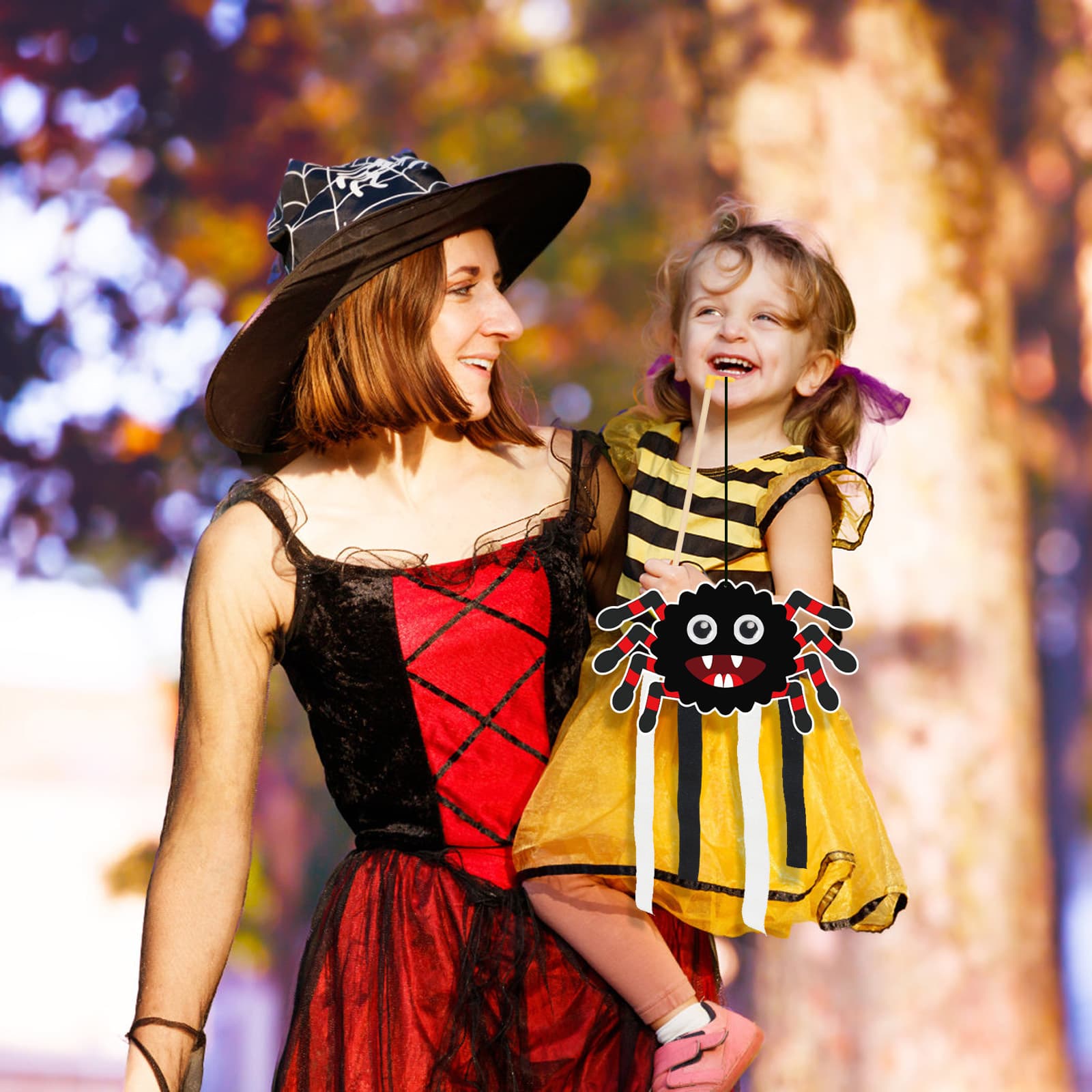 Halloween-Bastelset Spinnen
