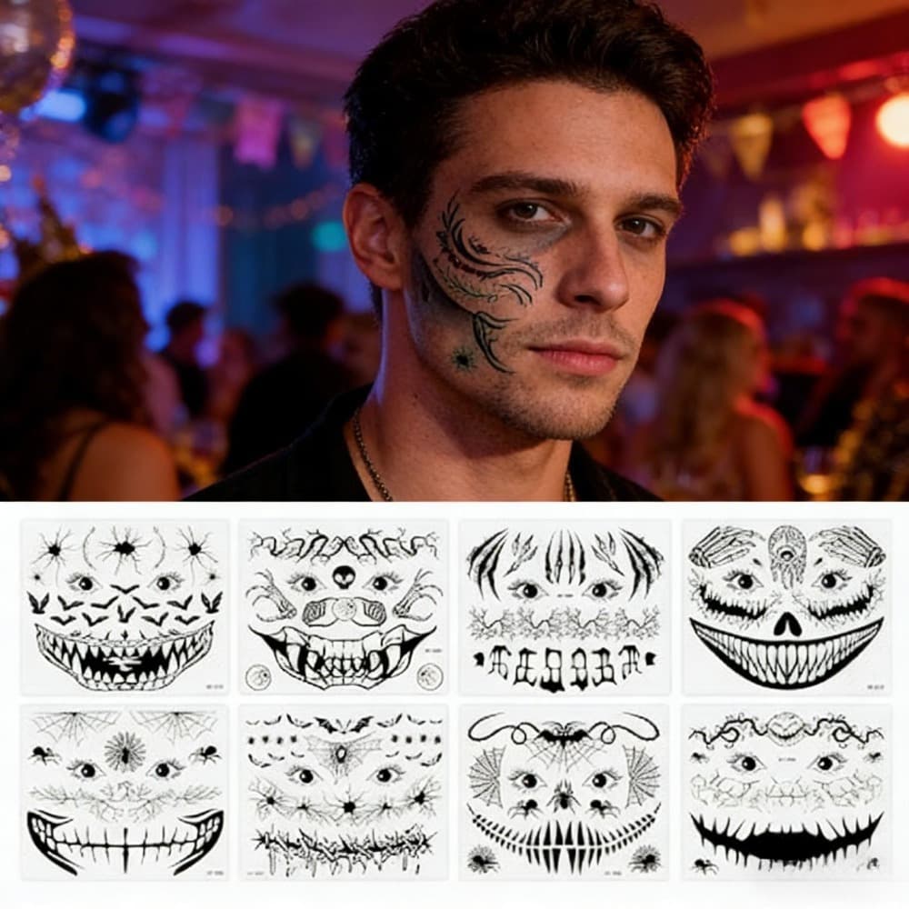 Leuchtende Halloween-Sticker