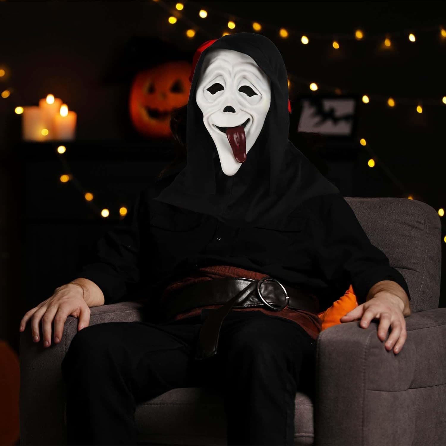 Halloween-Geistermaske, weiß