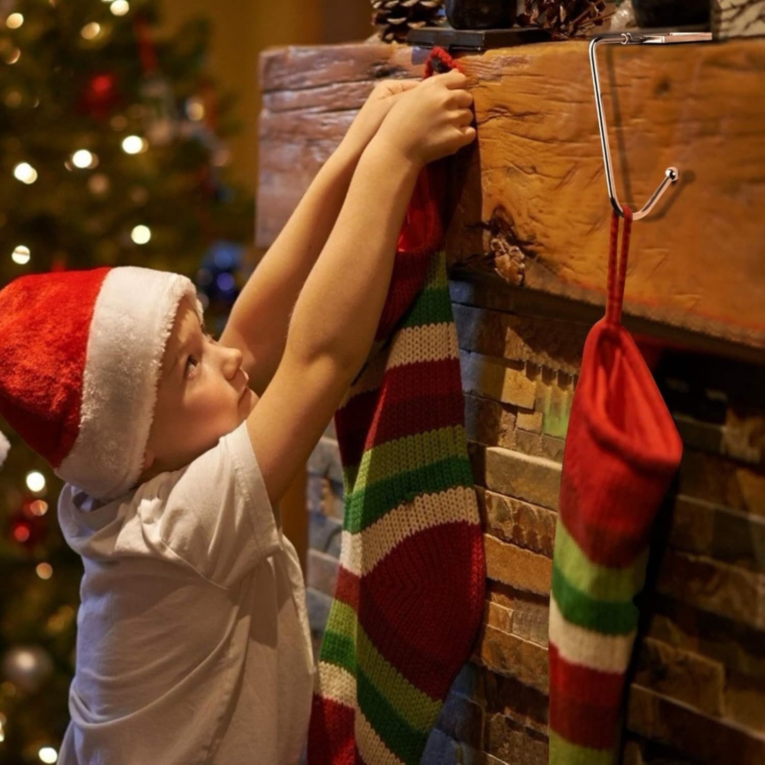 Haken für Weihnachtsstrümpfe