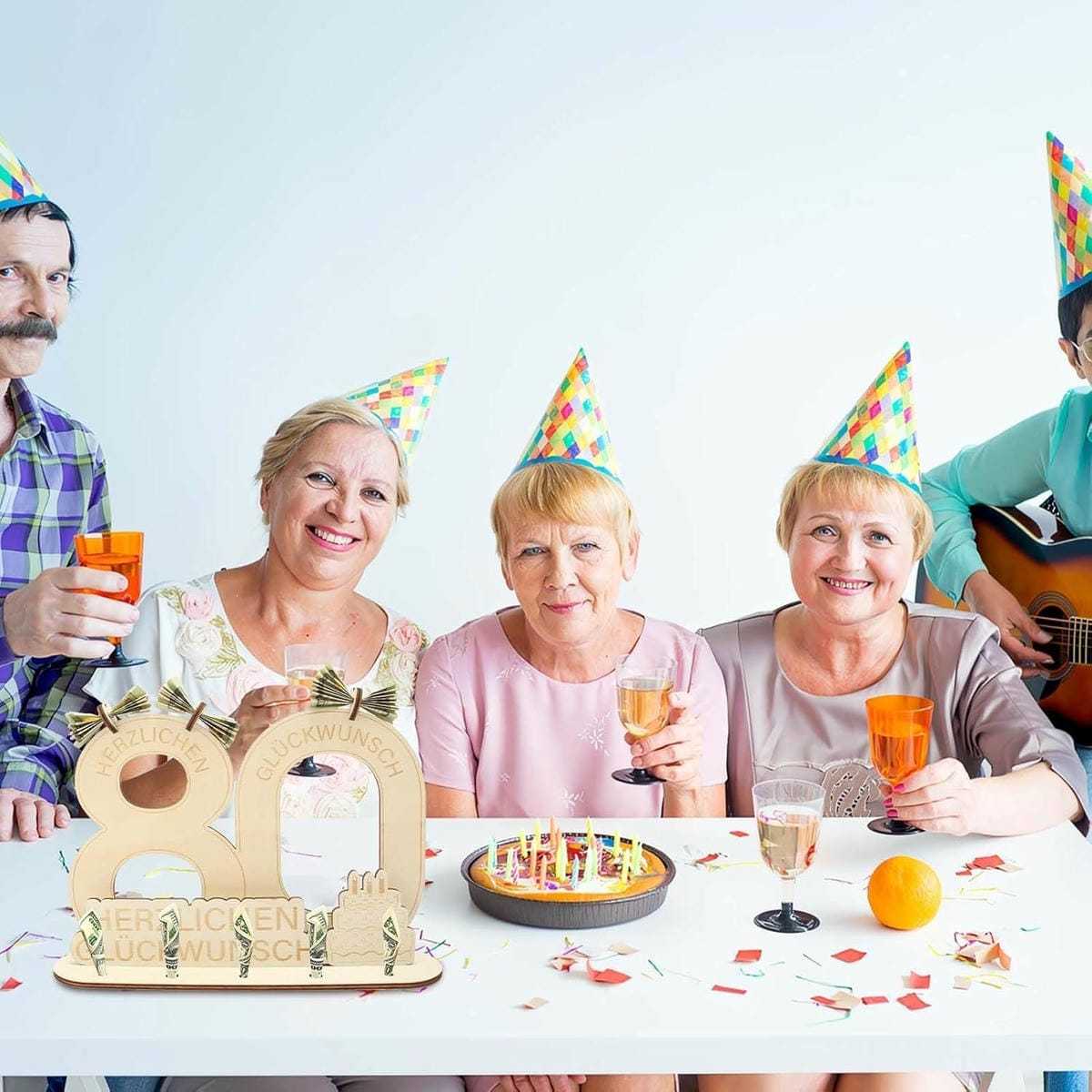 Holz-Deko zum Geburtstag