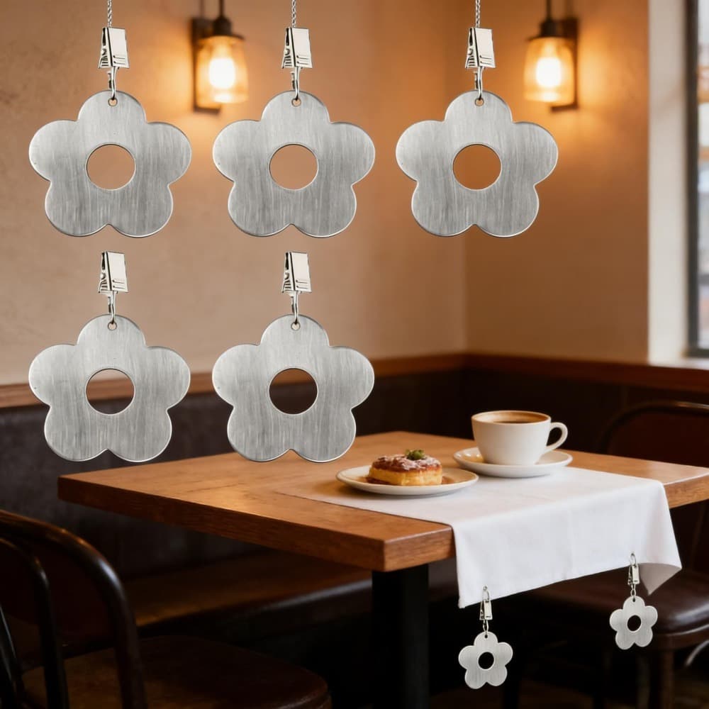 Tischdecken-Gewichte mit Blumen