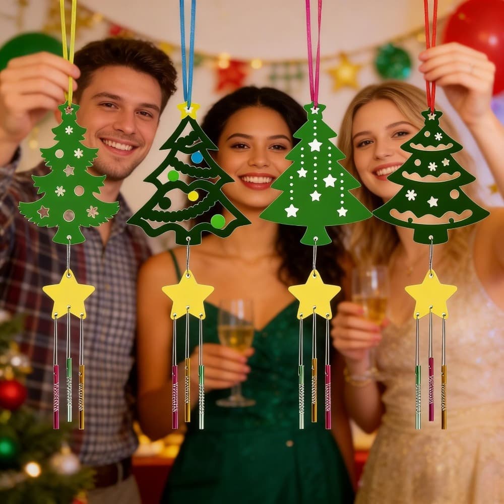 Weihnachts-Bastelset Bäume und Sterne
