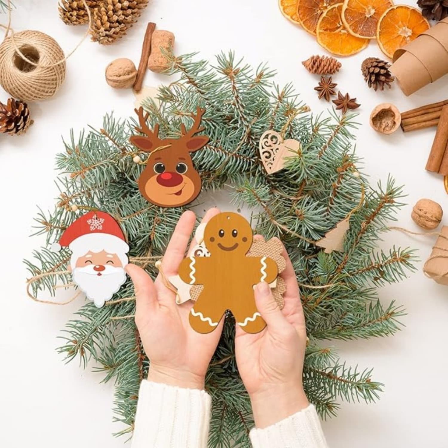 Weihnachts-Bastelset aus Holz