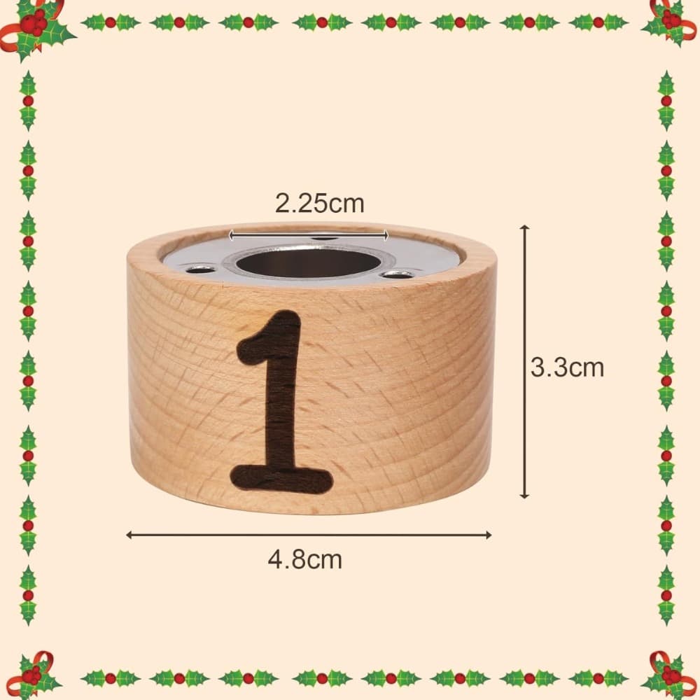 Holz-Kerzenhalter für den Advent
