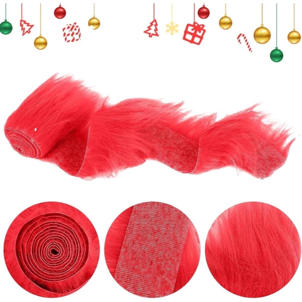 Weihnachtsbänder aus Fellimitat