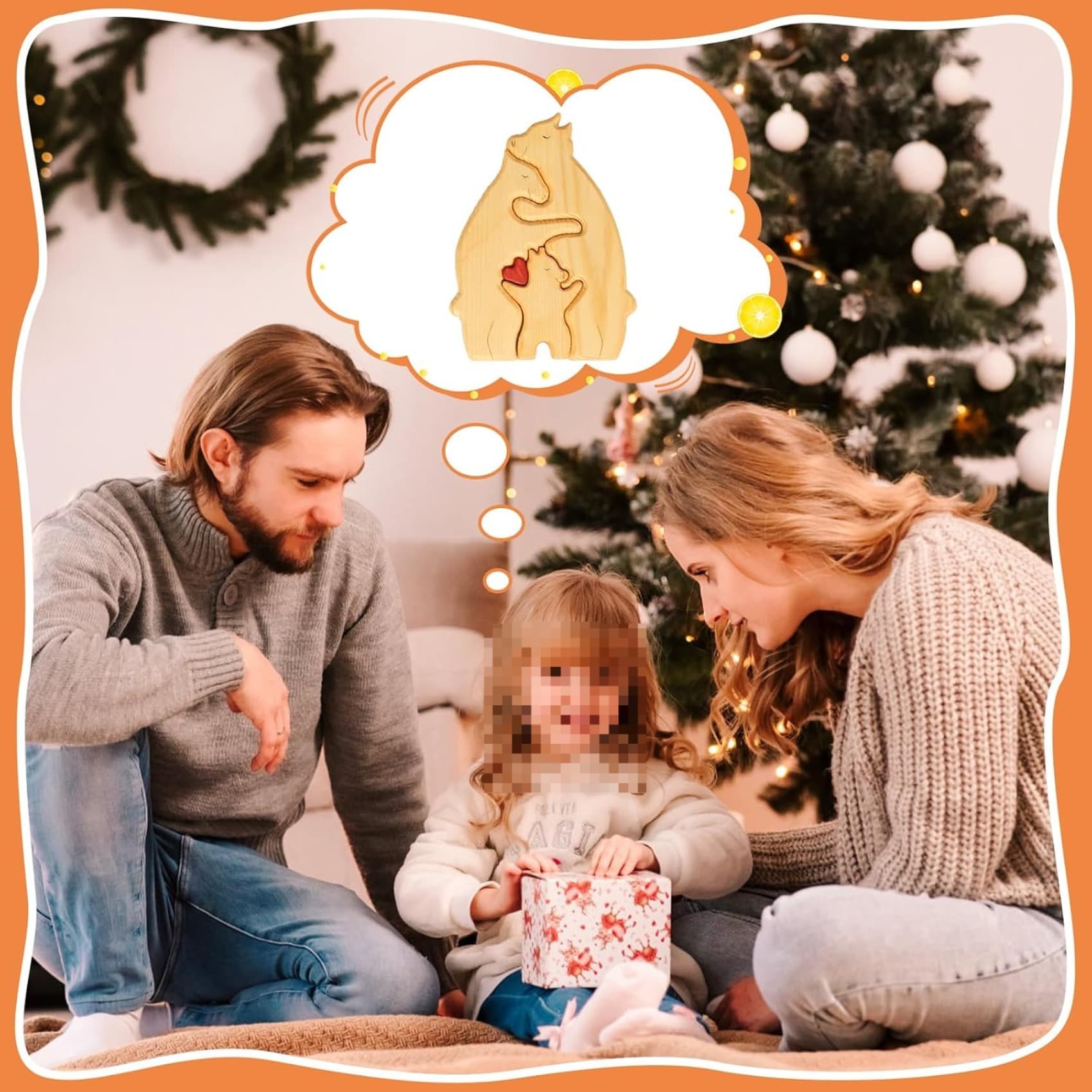 Holzpuzzle Bärenfamilie