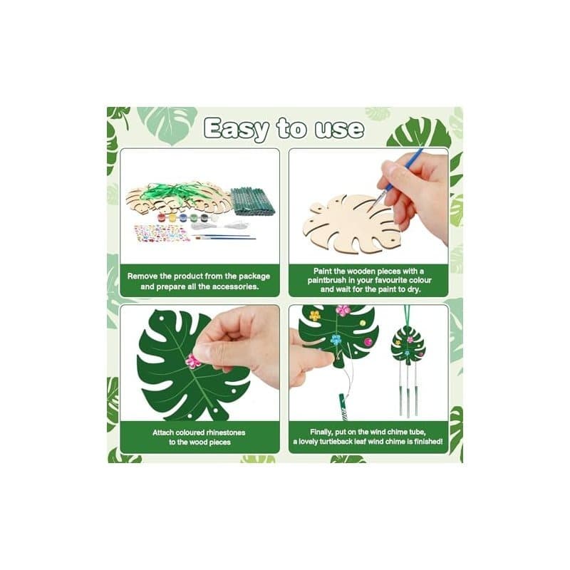 Bastelset Windspiel Monstera