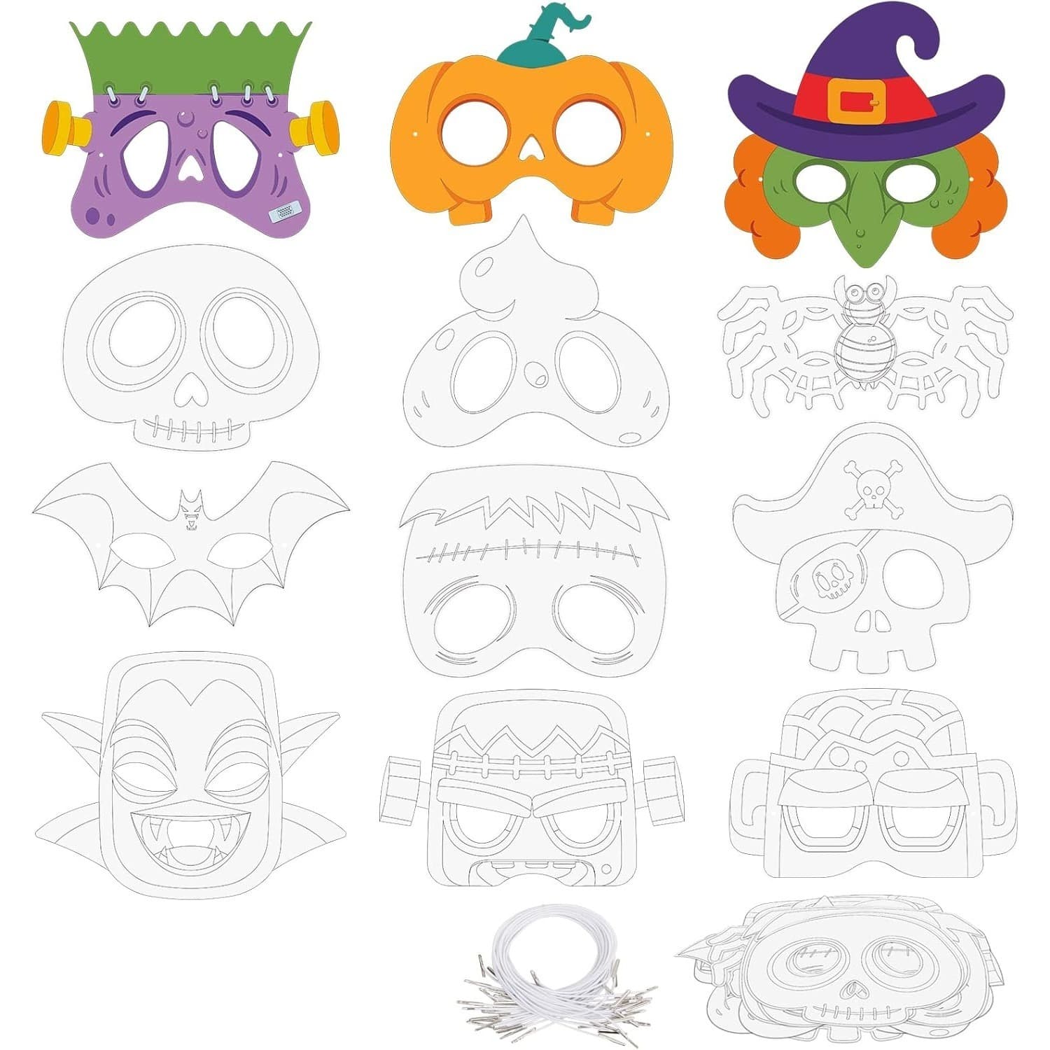 Halloween-Masken aus Papier