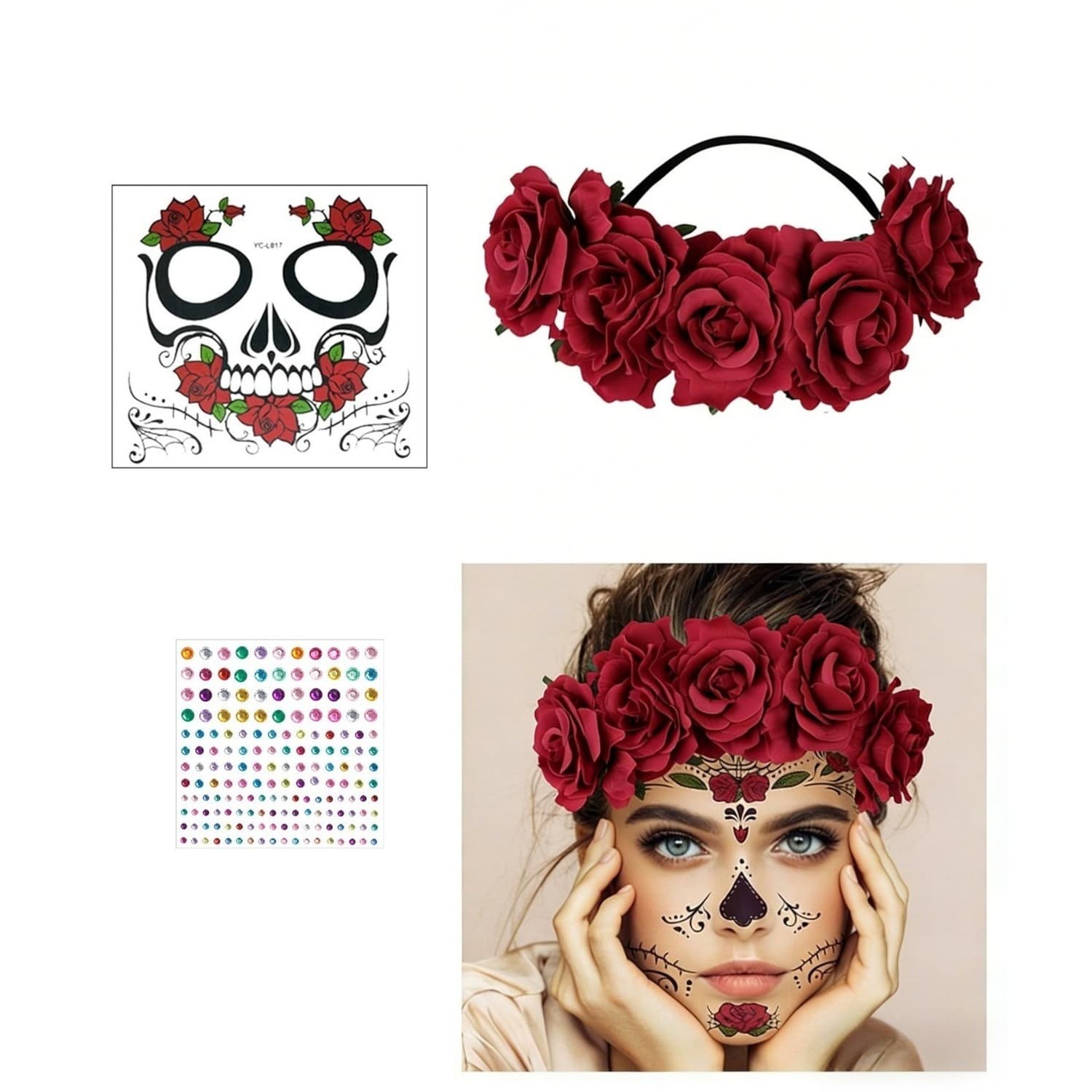 Haarreif Día de los Muertos