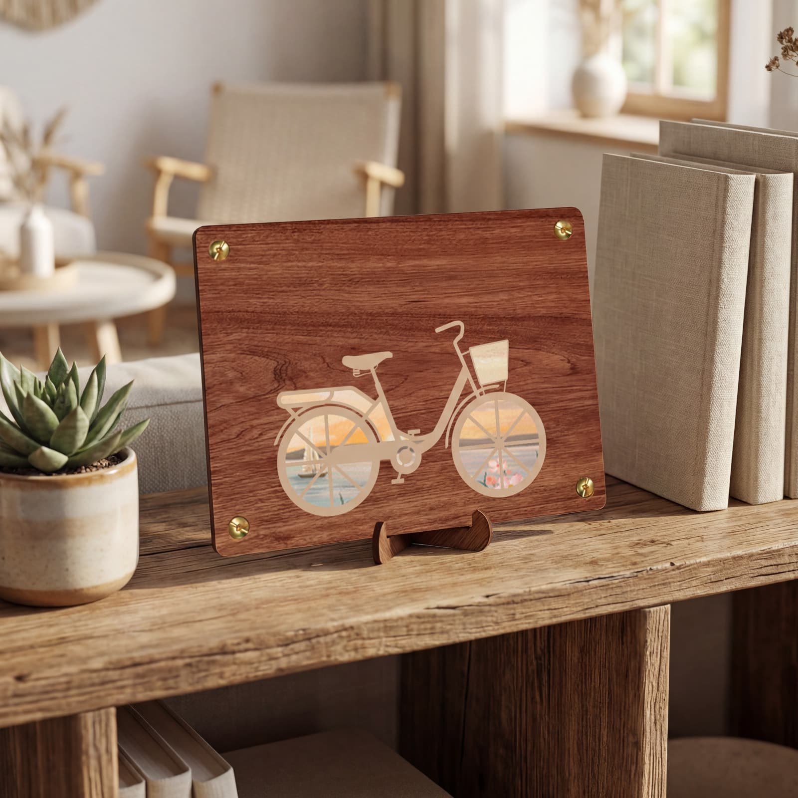 Geldgeschenk Fahrrad aus Holz