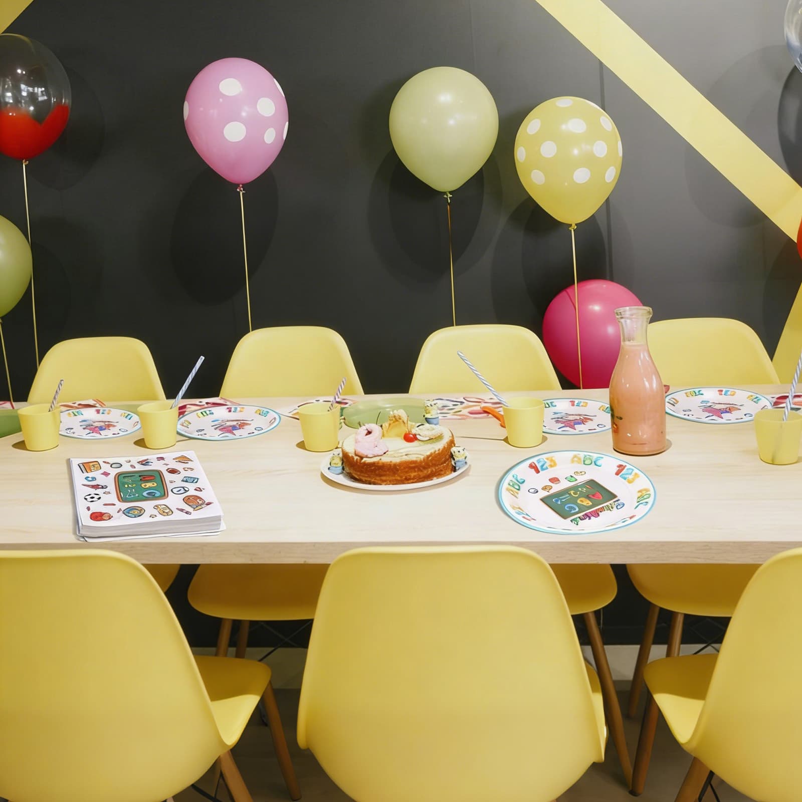 Partygeschirr-Set zum Schulanfang