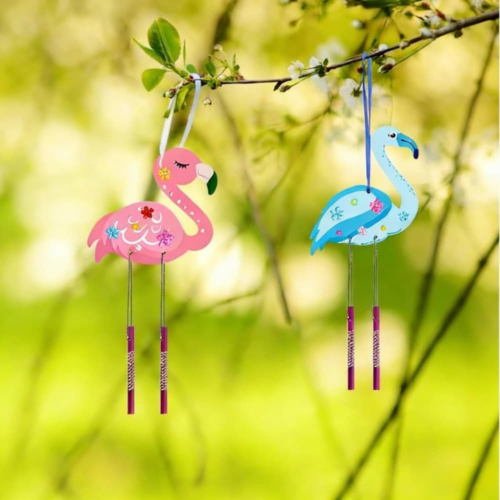 Bastelset Flamingo-Windspiel