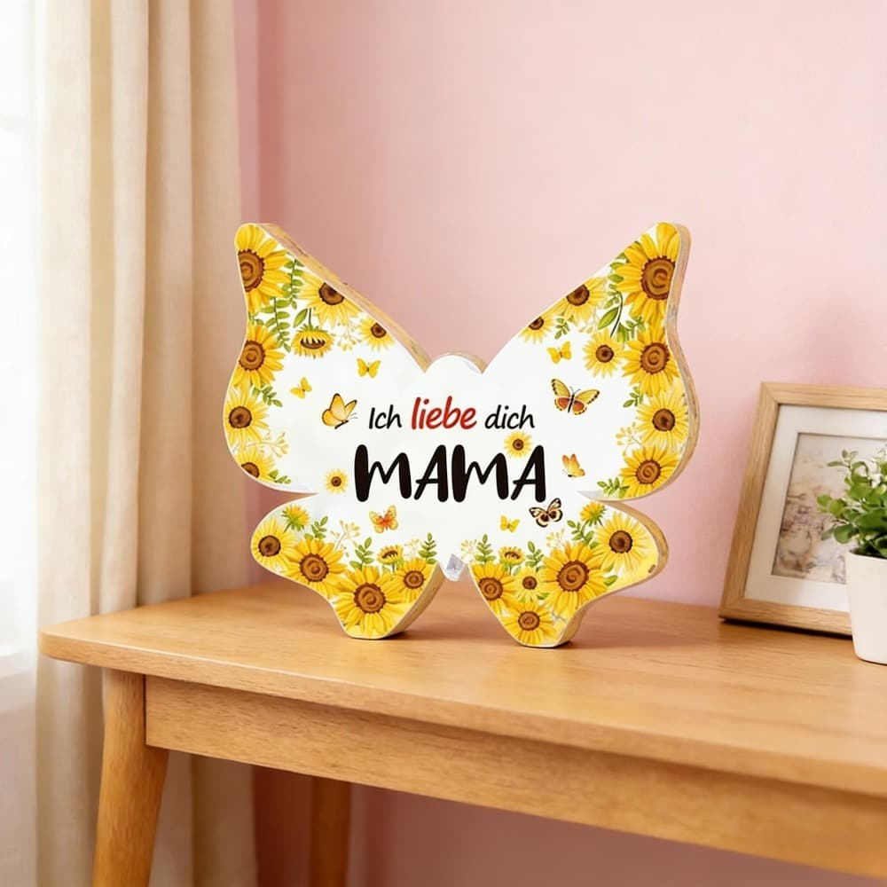 Acryl-Figur „Mama“ mit Schmetterling