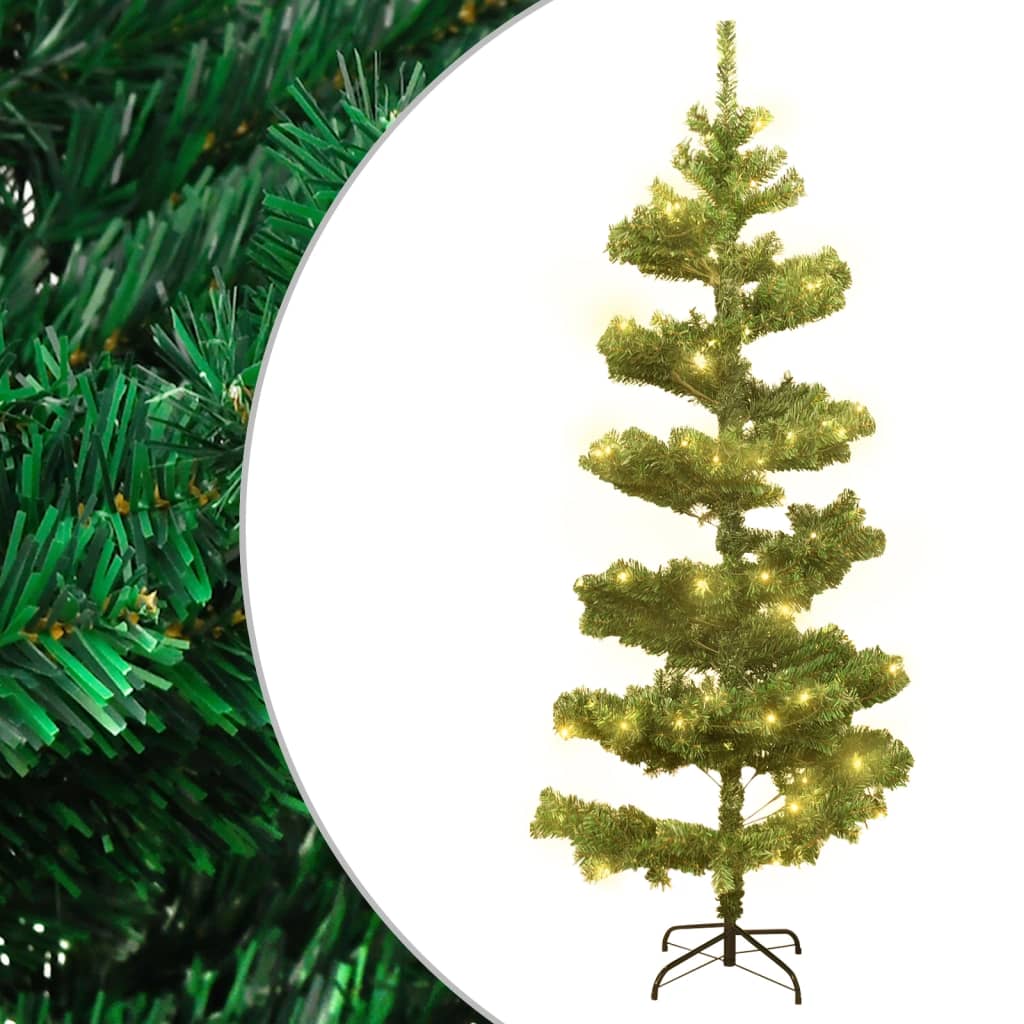 Spiral-Weihnachtsbaum mit Beleuchtung