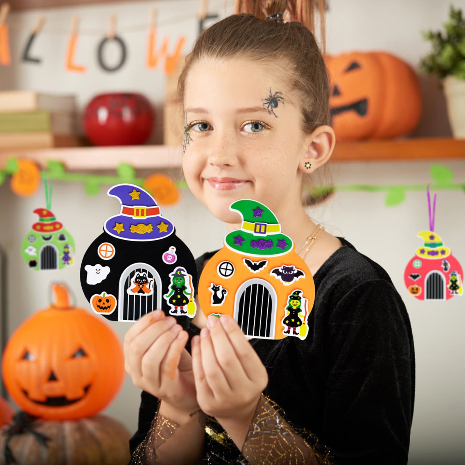 Bastelset Halloween-Hexentür