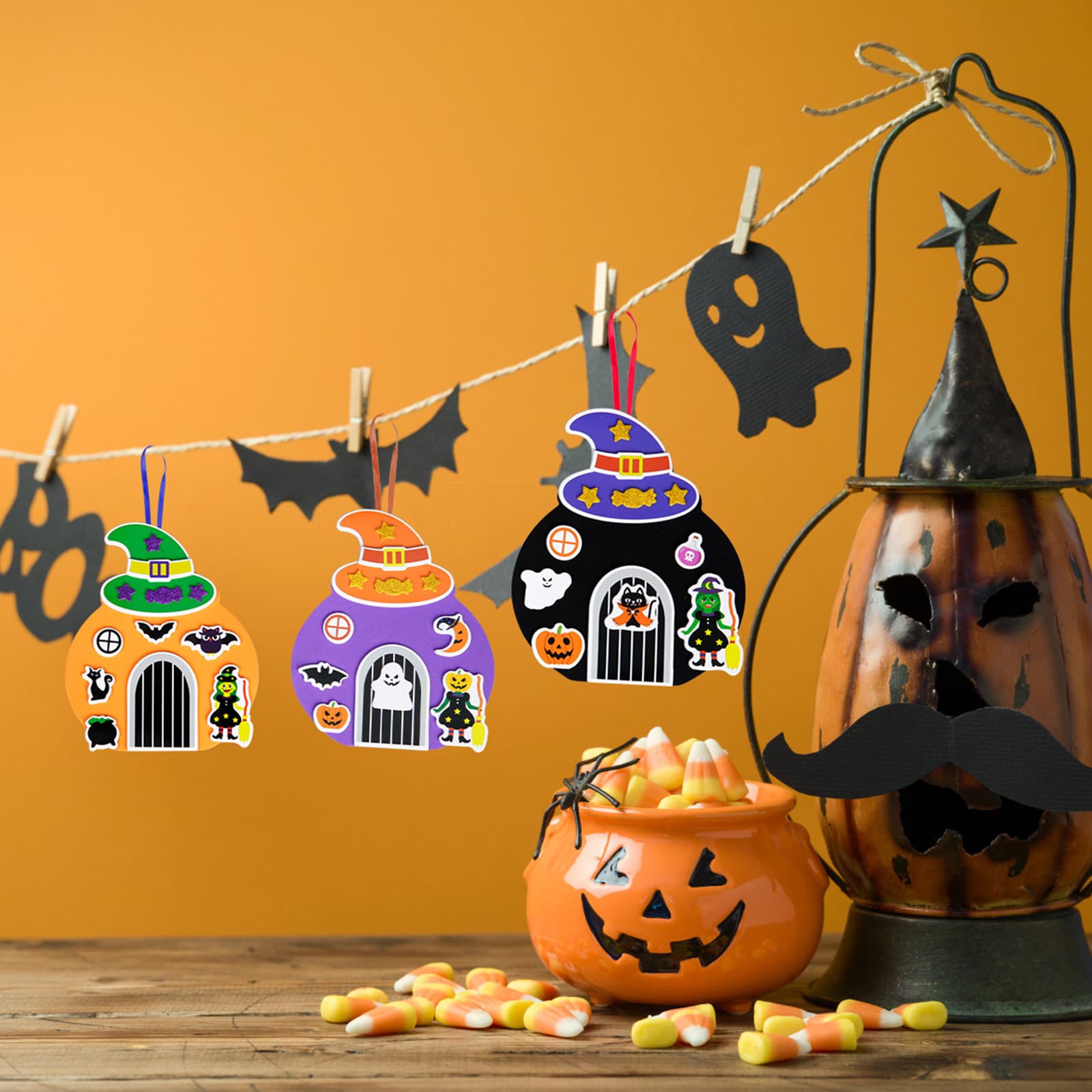 Bastelset Halloween-Hexentür