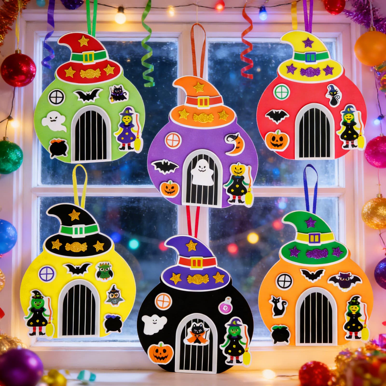 Bastelset Halloween-Hexentür