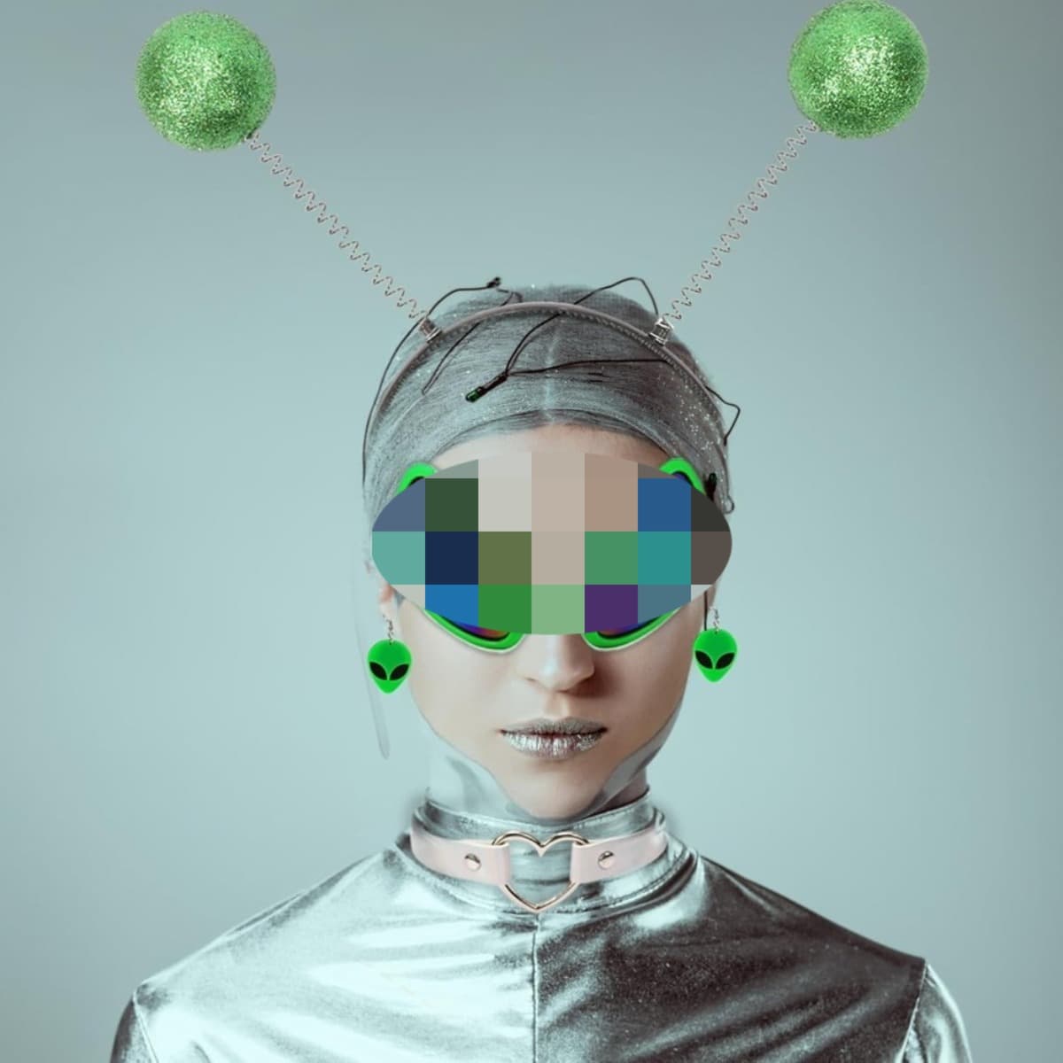 Alien-Kostümzubehör für Mottopartys