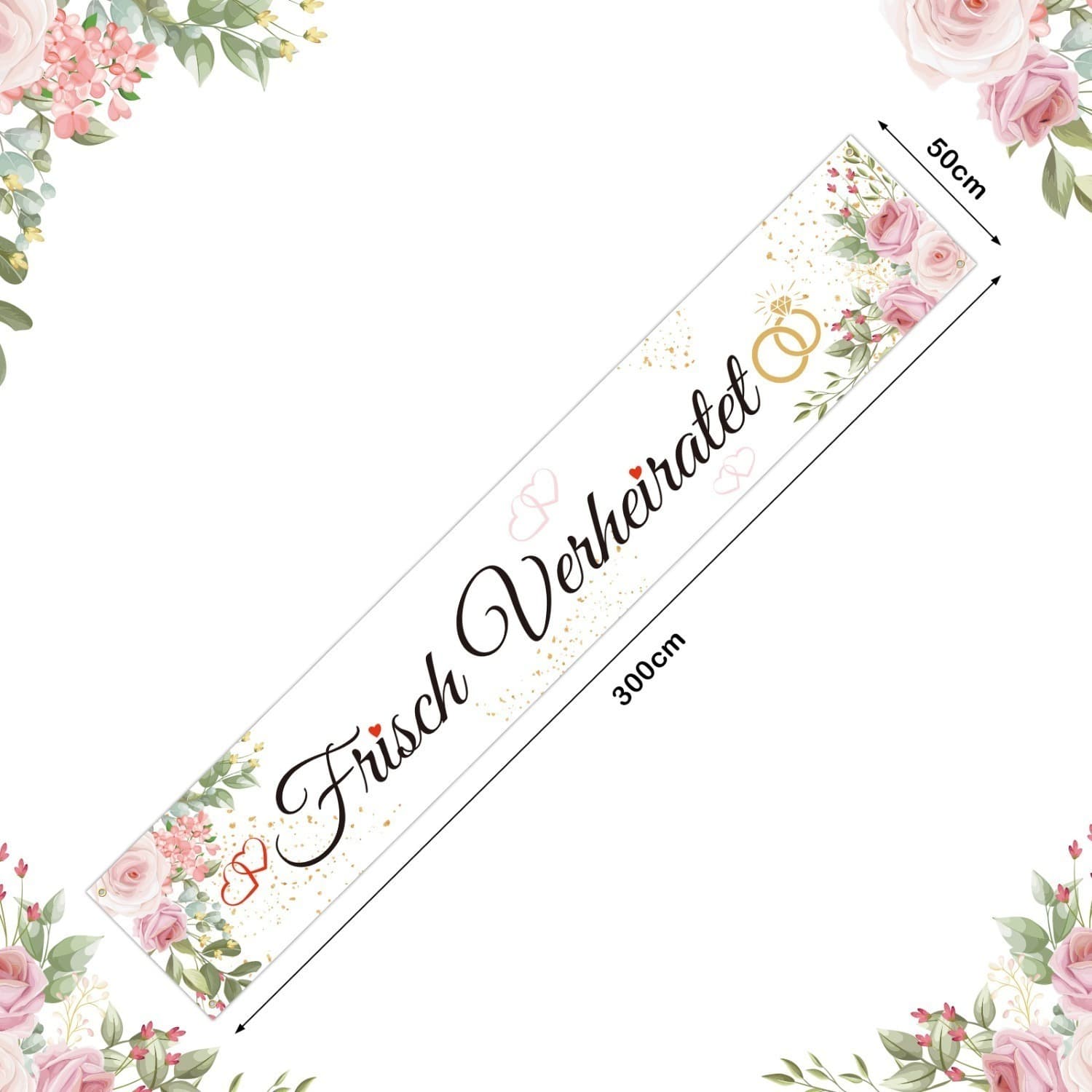 Hochzeitsbanner mit Eukalyptus