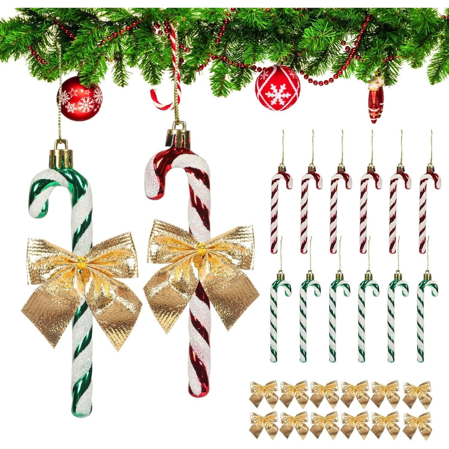Zuckerstangen-Christbaumschmuck