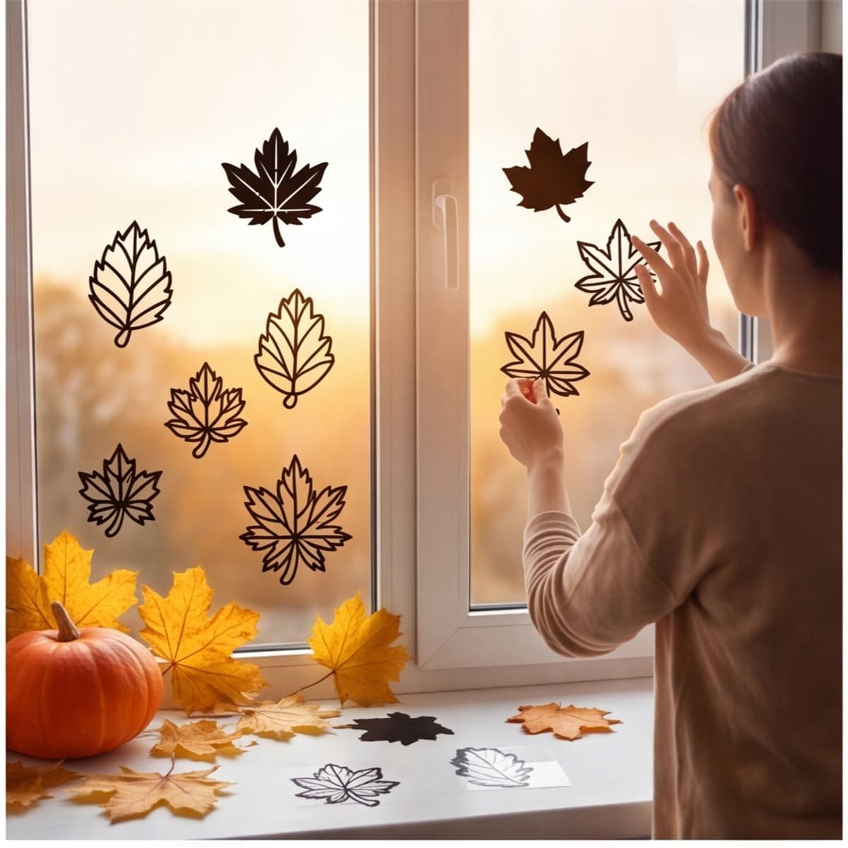 Herbst-Bastelset Ahornblätter