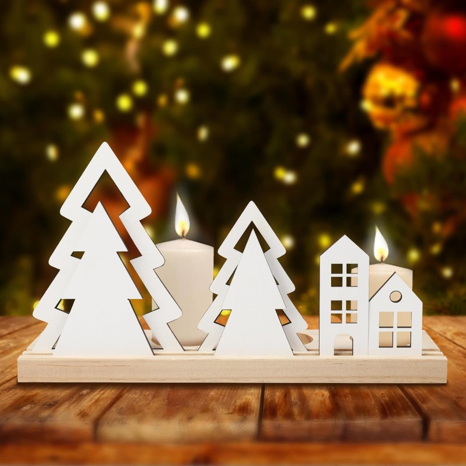 Teelichthalter für den Adventskranz