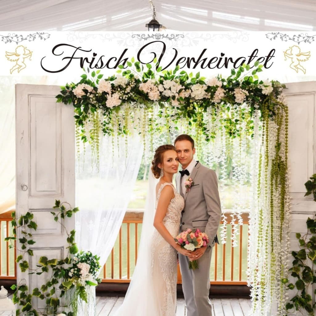 Stoffbanner zur Hochzeit