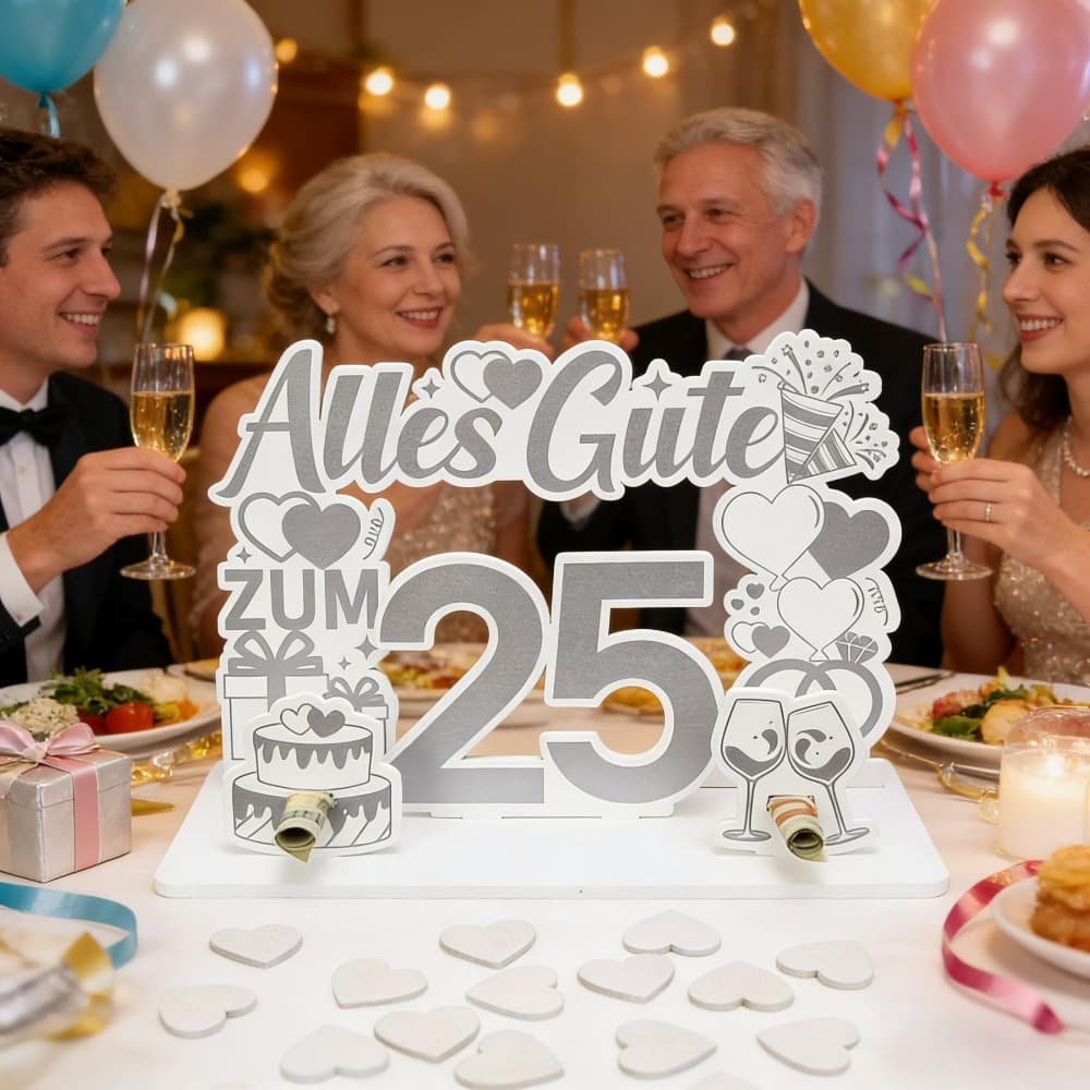 Geldgeschenk zur Silberhochzeit