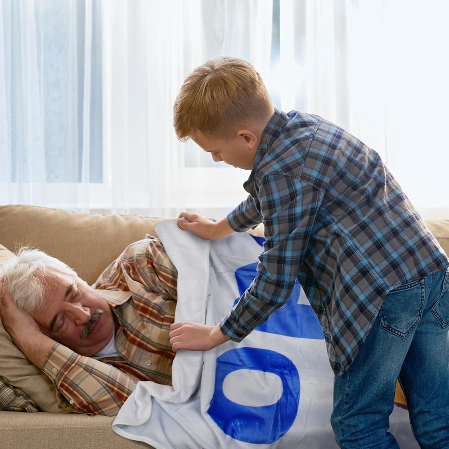 Kuscheldecke für den Opa