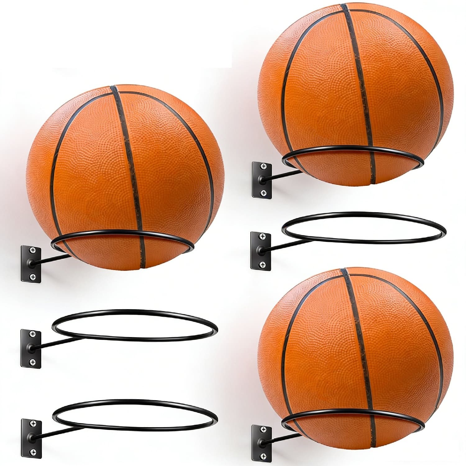 Wandhalterungen für Basketbälle