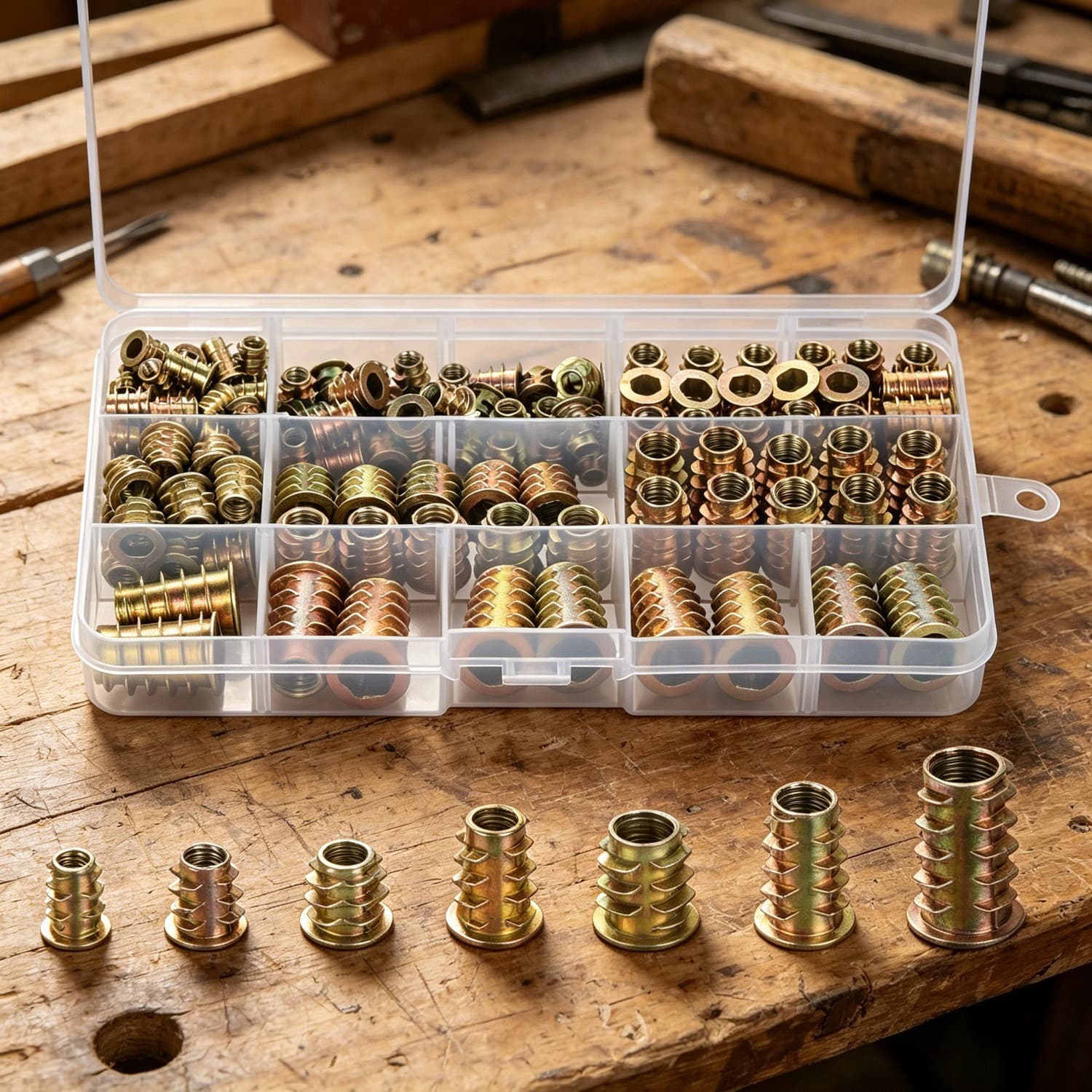 Muttern-Sortiment mit Box