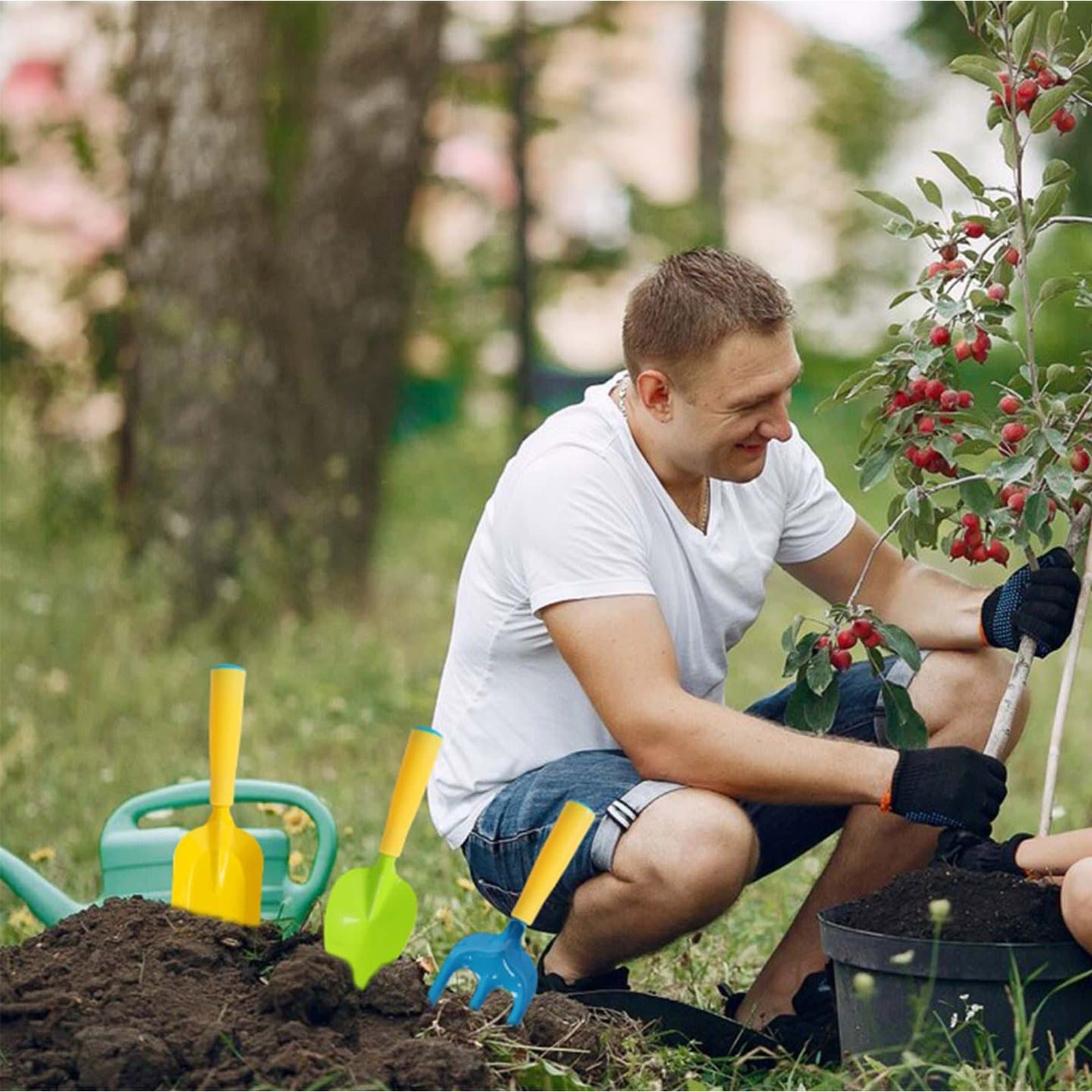 Gartenwerkzeug-Set mit Schürze