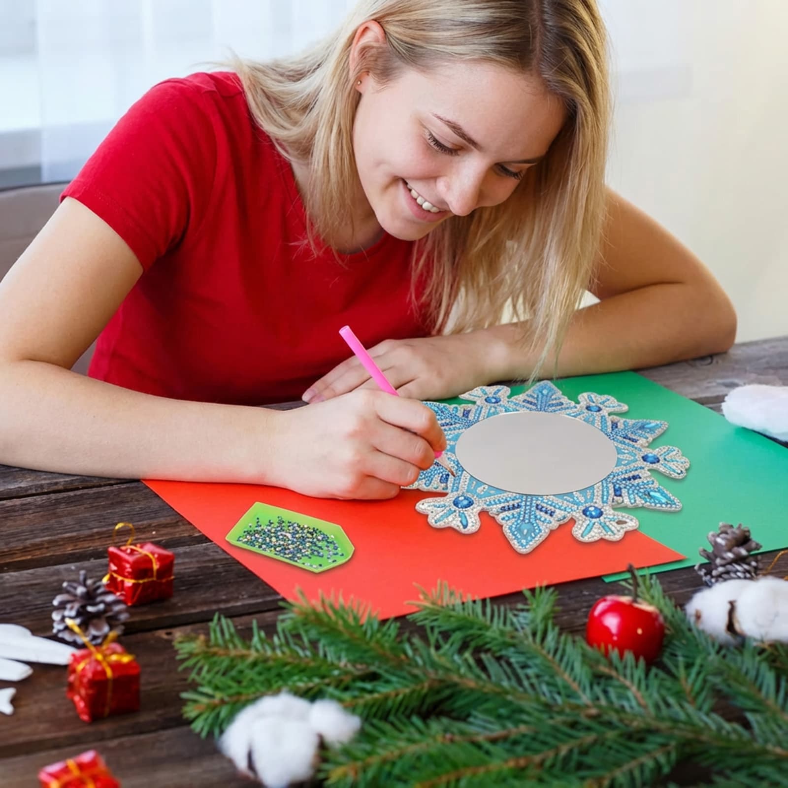 Diamond-Painting-Set Spiegel