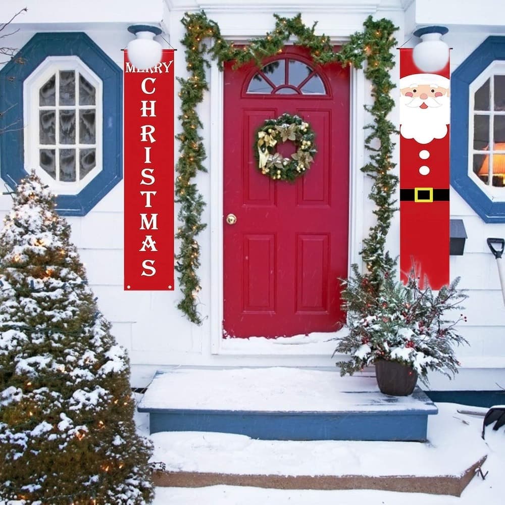 Weihnachtsbanner mit Schneemann