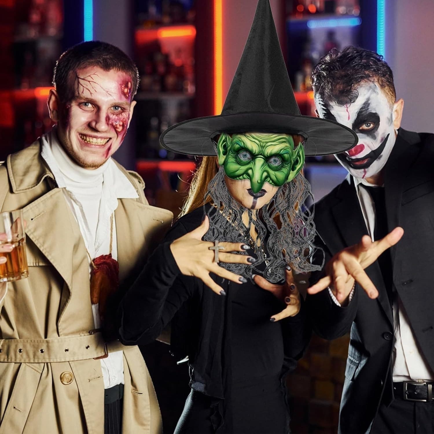 Halloween-Hexenmasken