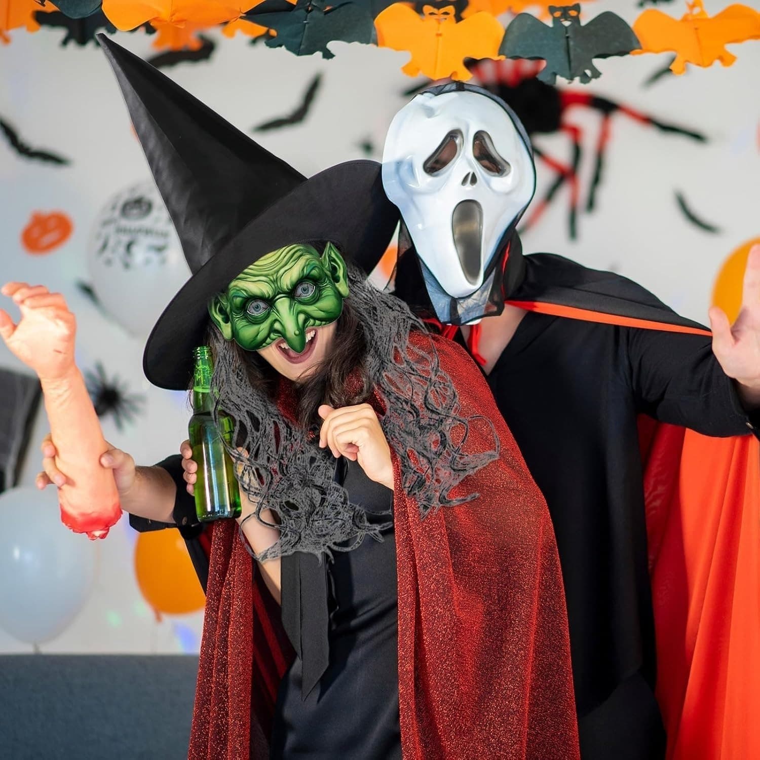 Halloween-Hexenmasken