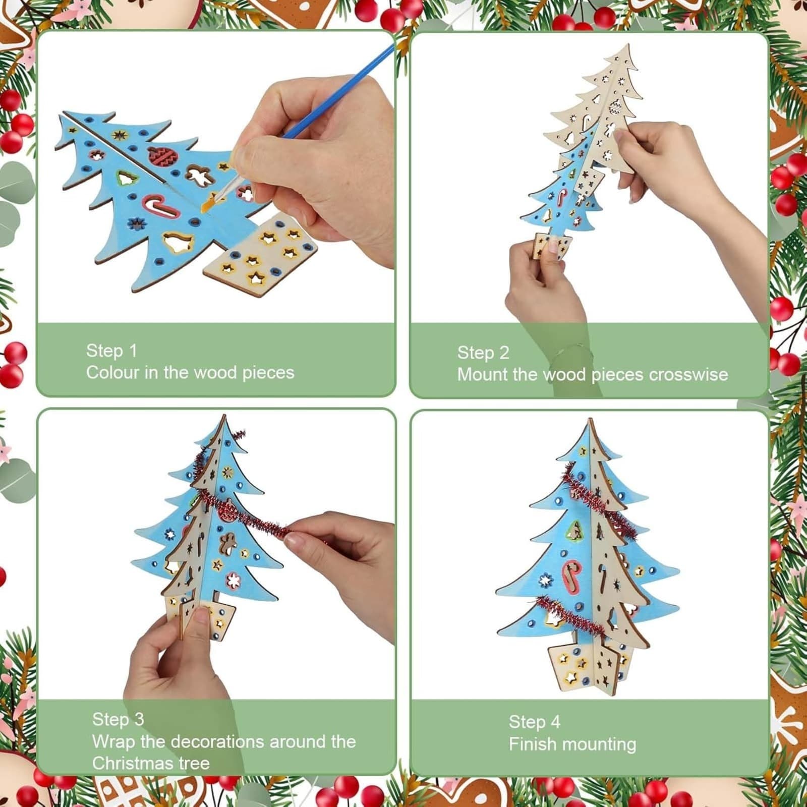 Weihnachts-Bastelset mit Anhängern