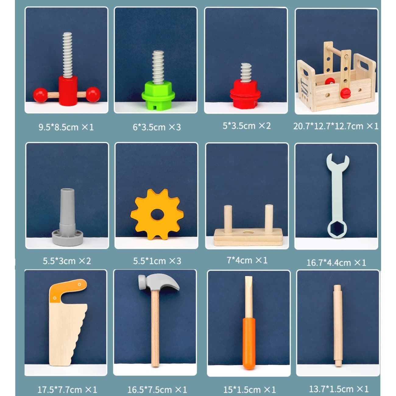 Werkzeug-Set aus Holz