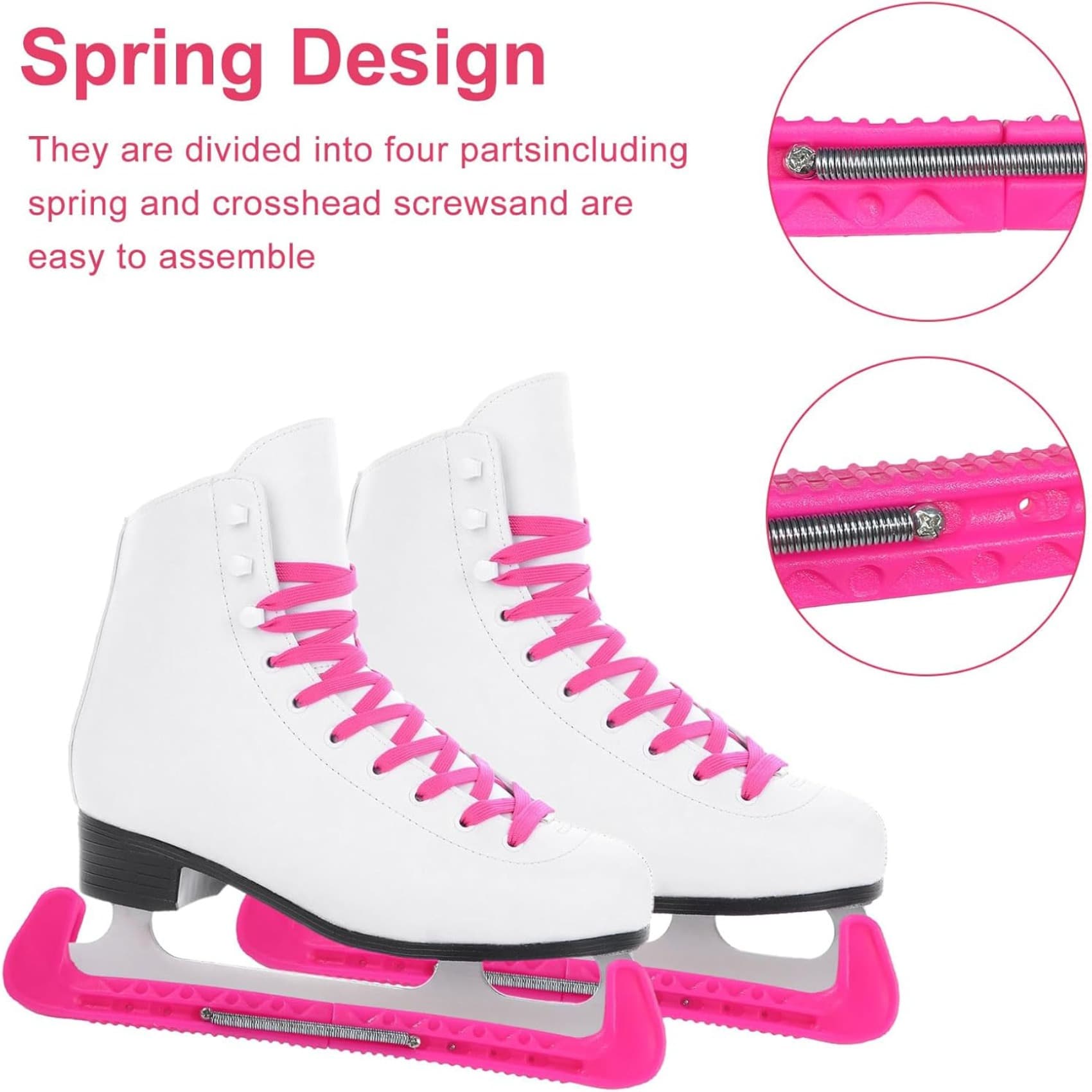Kufenschoner für Schlittschuhe, rosa