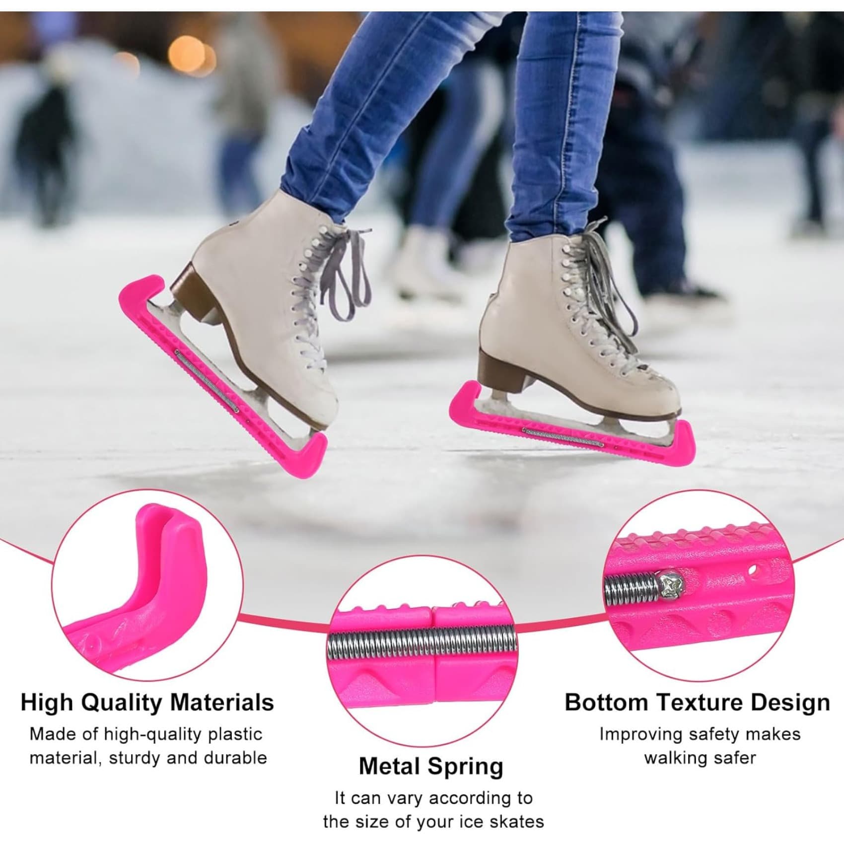 Kufenschoner für Schlittschuhe, rosa