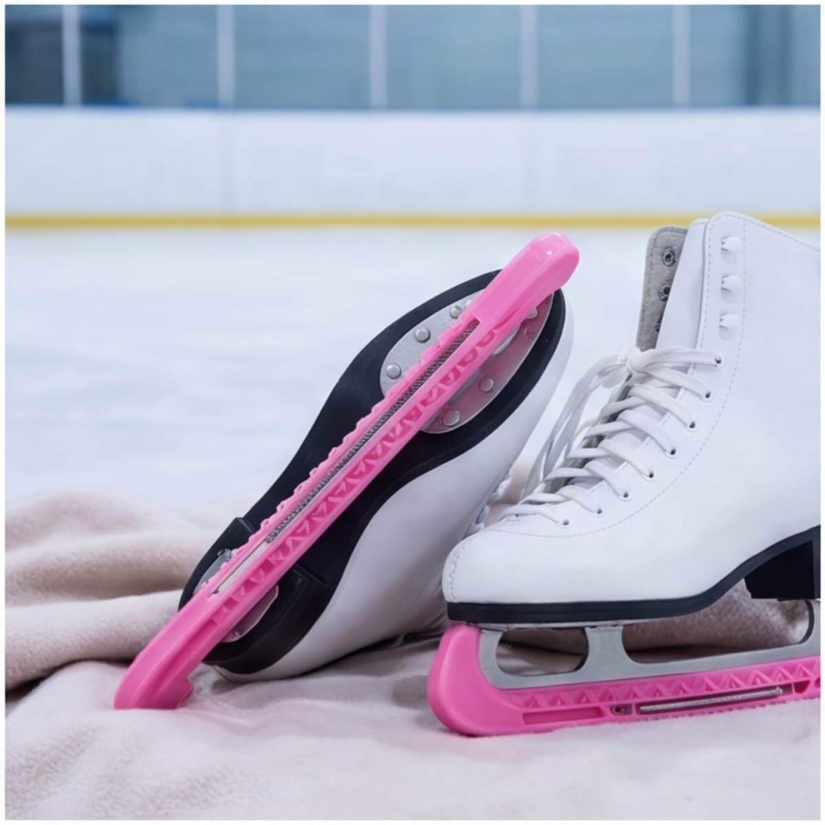 Kufenschoner für Schlittschuhe, rosa