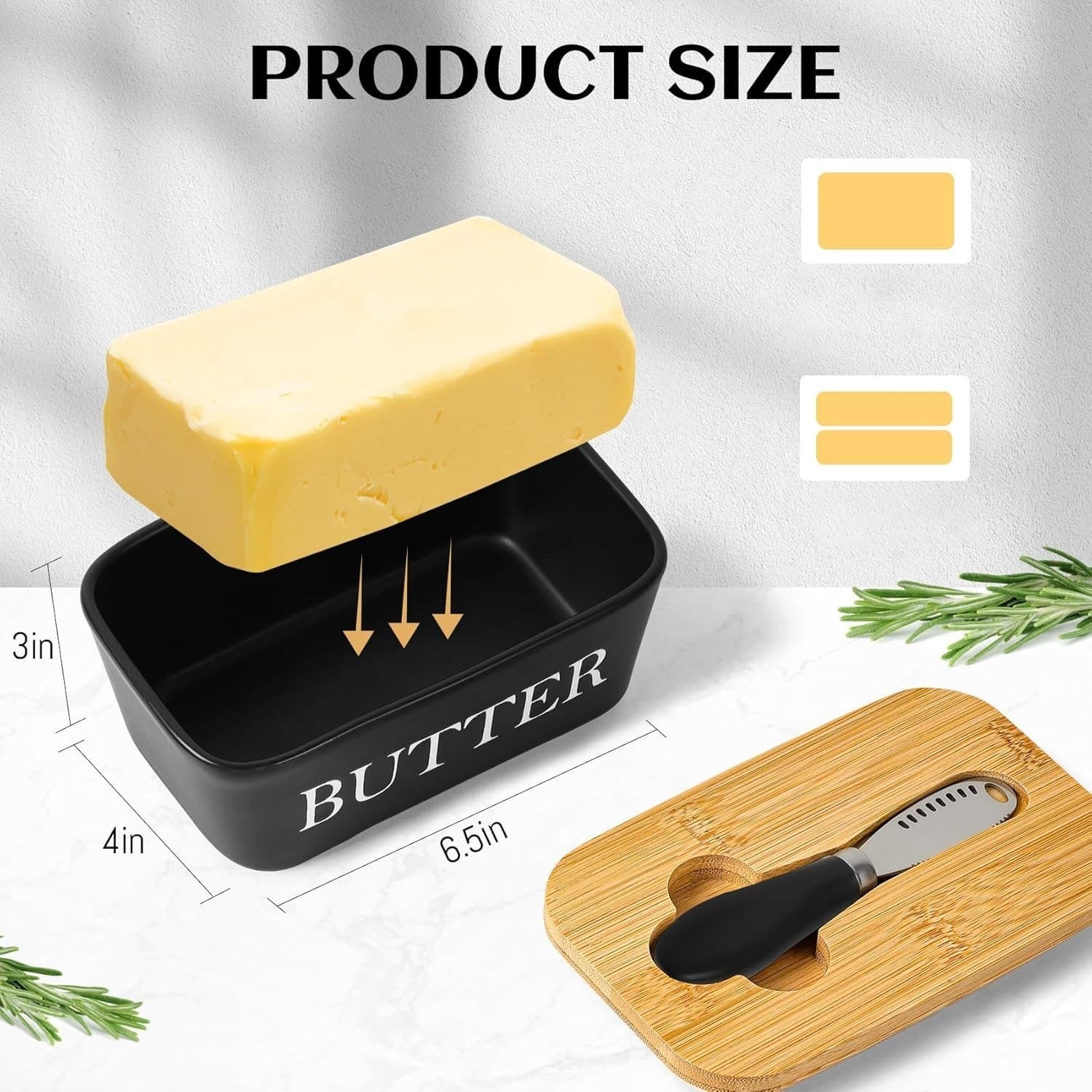 Butterdose aus Keramik