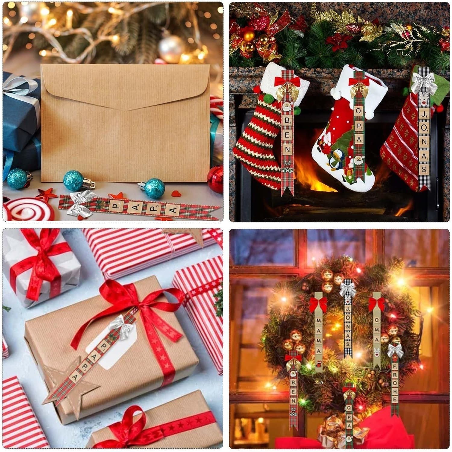 Weihnachts-Geschenkband-Set