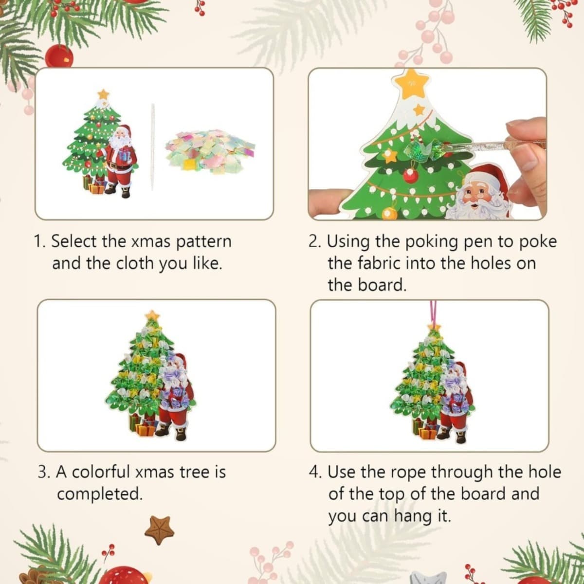 Weihnachts-Bastelset zum Bemalen