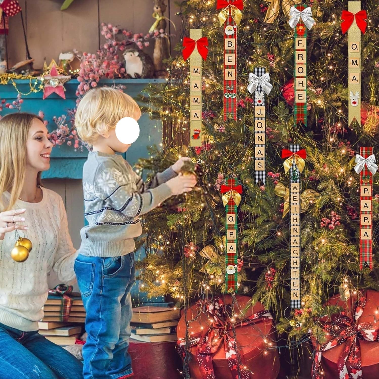 Weihnachts-Geschenkband-Set