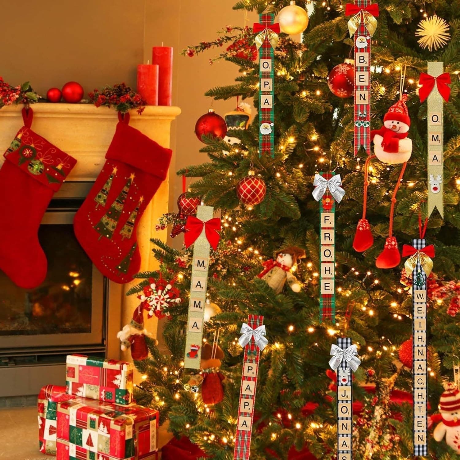 Weihnachts-Geschenkband-Set